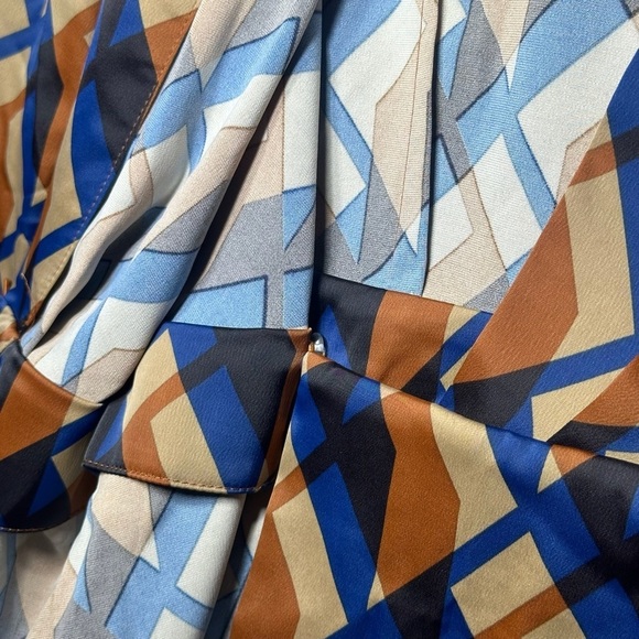 Banana Republic Long Sleeve Dress Satin Wrap Mini Dress Size 6 NWT - Picture 10 of 15